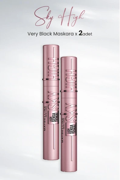 MAYBELLİNE NEW YORK Maskara Sky High Very Black X 2 Adet ürün görseli 1