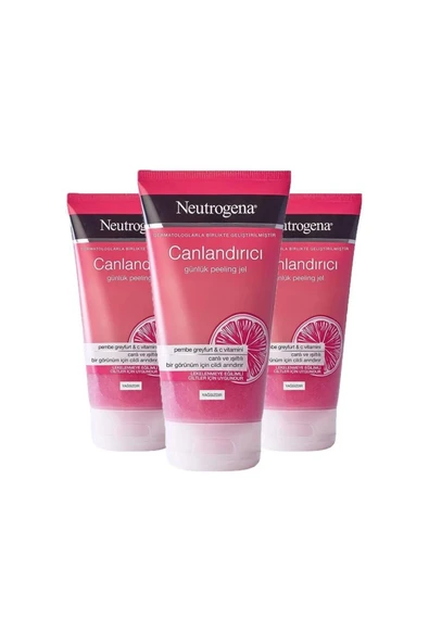 NEUTROGENA Canlandırıcı Peeling Pembe Greyfurt 150 Ml X 3 ürün görseli 1