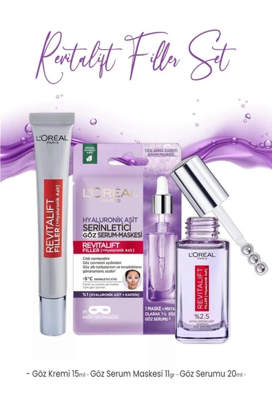 L'OREAL PARİS Loreal Paris Revitalift Filler Bakım Seti 2 ürün görseli 1