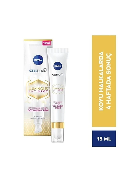 NIVEA Luminous630 Antıspot Koyu Halka Karşıtı Göz Bakım Kremi 15ml ürün görseli 1