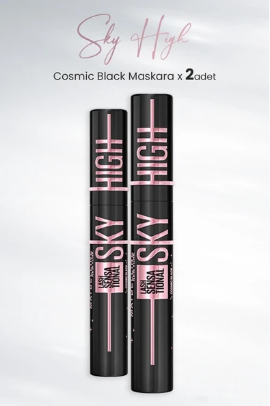 MAYBELLİNE NEW YORK Maskara Sky High Cosmic Black x 2 Adet ürün görseli 1