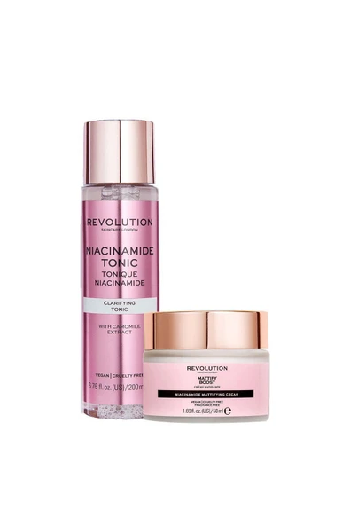 REVOLUTİON Skincare Niacinamide Tonik + Nemlendirici Set ürün görseli 1