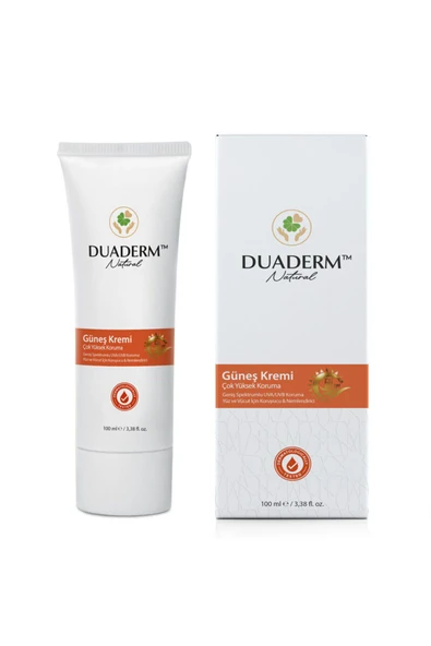DUADERM Nemlendirici Besleyici Yüz Ve Vücut Güneş Kremi 50spf (Vitamin E UVA UVB) 100ml Tüp ürün görseli 1