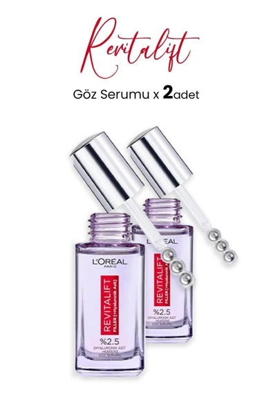 L'OREAL PARİS Revitalift Filler Göz Serumu 20 ml x 2 Adet ürün görseli 1