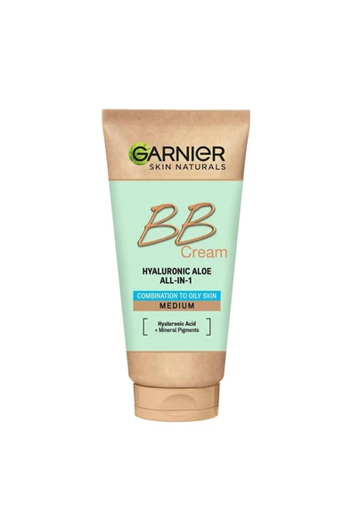 GARNİER Bb Krem Hyaluronic Aloe Yağlı Karma Ciltler Orta Ton 50 ml ürün görseli 1
