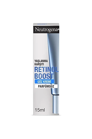 NEUTROGENA Retinol Boost Kırışıklık ve İnatçı Kaz Ayağı Karşıtı Yenileyici Göz Kremi, 15 ml ürün görseli 1