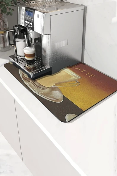 Valerine Life Kahve Makinesi Matı Sıvı Geçirmez Kaymaz Yıkanır Çaycı Çay Espresso Makinesi Pad 35x45cm 27KHD250211 ürün görseli 1