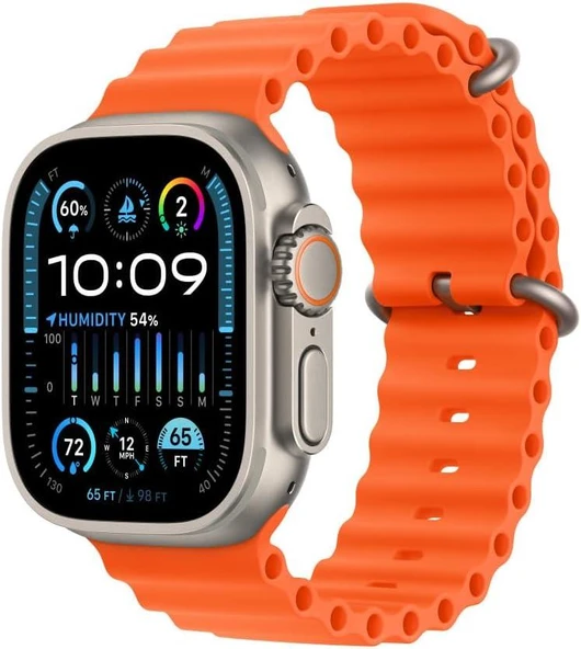 Apple Watch Band - Ocean Band Extension - 49 mm - Turuncu - Standart - Teşhir ürün görseli 1