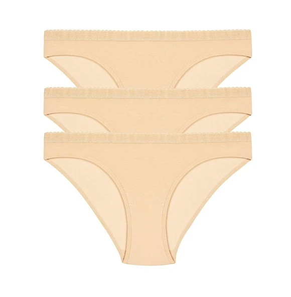 3 lü Paket Şahin Bayan Likralı Bikini Külot 30624 ürün görseli 1