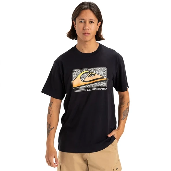 Quiksilver Retro Fade Ss Erkek Siyah Tişört EQYZT08058 Siyah ürün görseli 1