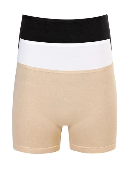3 lü Paket Şahin Bayan Likralı Short Boxer 30556 ürün görseli 1