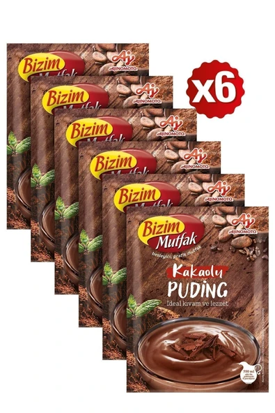 Bizim Mutfak Kakaolu Puding 6x143g ürün görseli 1