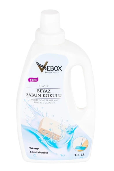 VEBOX  BEYAZ SABUN KOKULU YÜZEY TEMİZLEYİCİ 1,5 L VYT01 ürün görseli 1