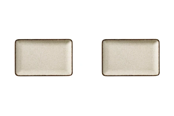 Kütahya Porselen Moderna Düz Tabak Tarçın 2 Parça 18x13cm TAN18X13DUS2730P02 ürün görseli 1