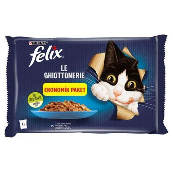 Felix Somonlu Kedi Yaş Mama 4x85 Gr ürün görseli 1
