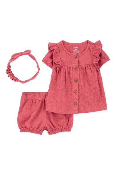 Kız Bebek Alt Üst Set Kırmızı 1S485910 ürün görseli 1