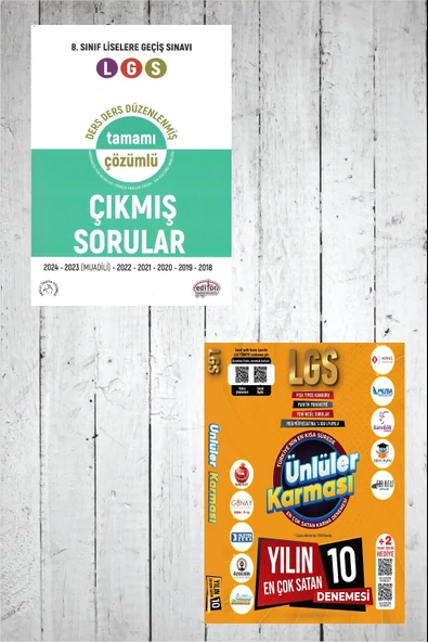 Ders Ders Düzenlenmiş Tamamı Çözümlü Çıkmış Sorular - 2025 LGS Genel Deneme 10 Yayın 10 Deneme ürün görseli 1