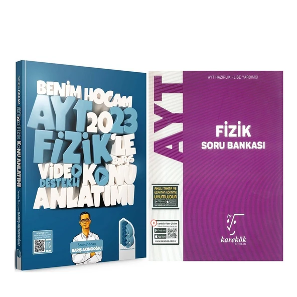Benim Hocam 2023 AYT Fizik Konu ve Karekök Soru Bankası Seti 2 Kitap ürün görseli 1