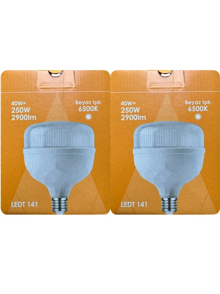 (2 Adet) Osaka 40W (250W) Beyaz Işık E27 Duylu (Kalın Duy) Led Torch Ampul ürün görseli 1