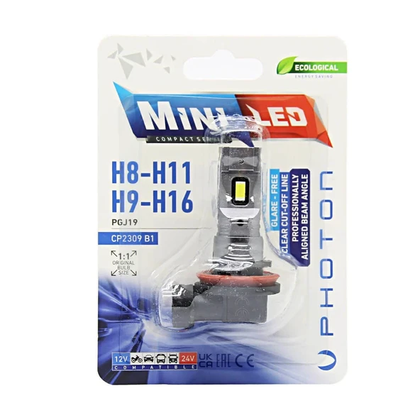 Photon Mini H8 H9 H11 H16 Compact Led ürün görseli 1