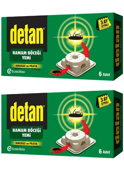 Detan Hamam Böceği Yemi Çifte Güç Tablet 6'lı X 2 Adet Kzmprt ürün görseli 1