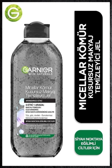 Micellar Kömür Kusursuz Makyaj Temizleyici Jel 400 ml ürün görseli 1