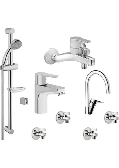 Artema Solo C Duş ve Wın S Kuğu Eviye Lavabo Banyo Batarya Seti ürün görseli 1