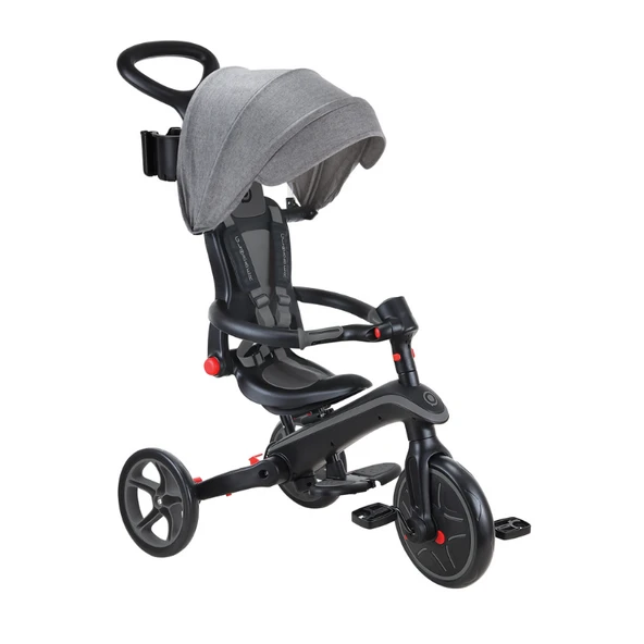 Globber Explorer 4in1 Katlanabilir Bisiklet - Siyah/Gri - Resim 2