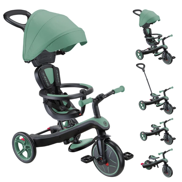 Globber Explorer 4in1 Trike Bisiklet - Zeytin Yeşili ürün görseli 1