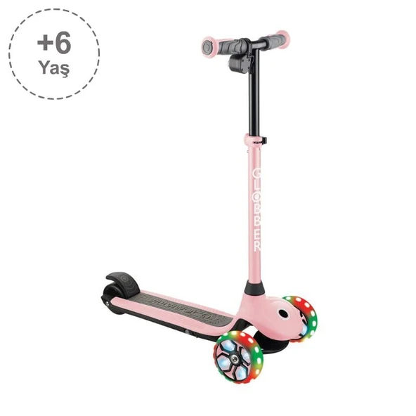 Globber One K E-Motion 4 Plus - Işıklı Elektrikli Scooter - Pastel Pembe ürün görseli 1