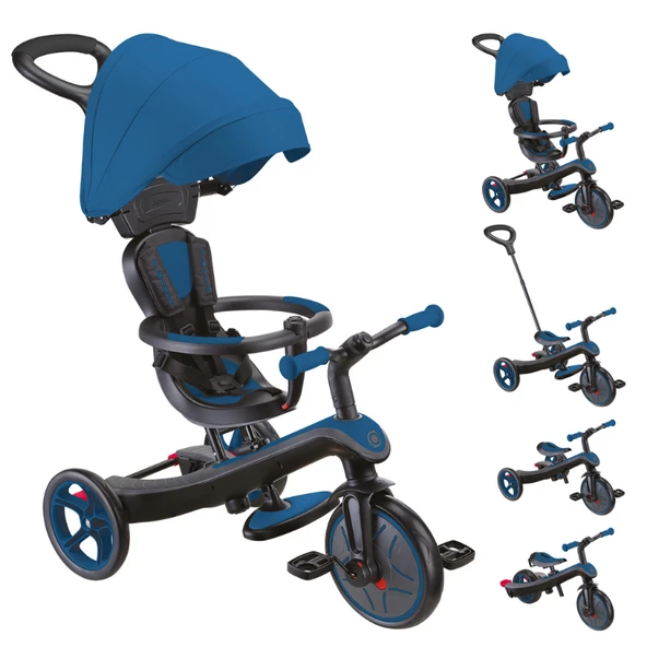 Globber Explorer 4in1 Trike Bisiklet - Kraliyet Mavisi ürün görseli 1