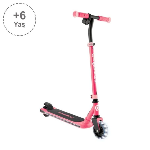 Globber One K E-Motion 6 - Işıklı Elektrikli Scooter - Mercan Pembesi ürün görseli 1