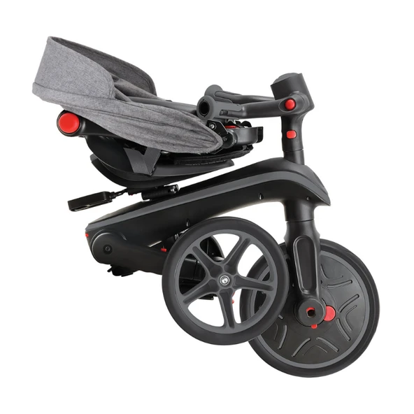 Globber Explorer 4in1 Katlanabilir Bisiklet - Siyah/Gri - Resim 7