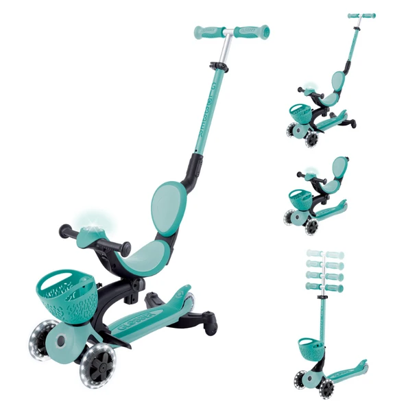 Globber Go Up Baby 360 Işıklı Scooter - Koyu Mint ürün görseli 1