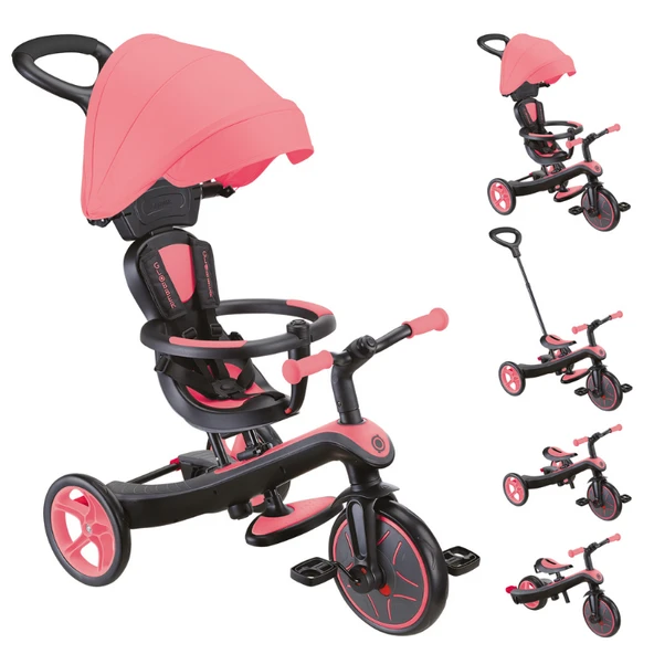 Globber Explorer 4in1 Trike Bisiklet - Pembe ürün görseli 1