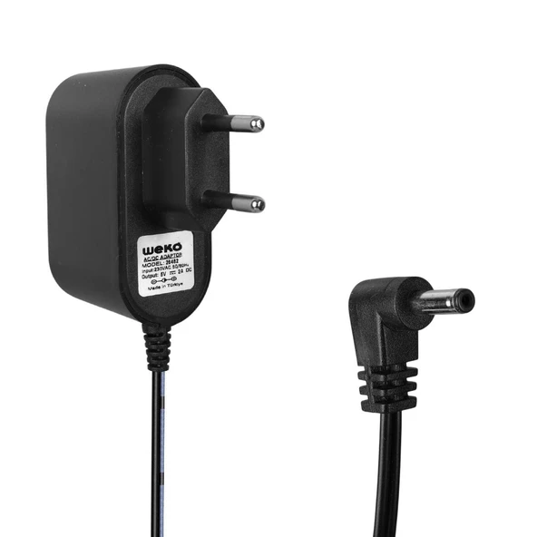Ayt Weko 5 Volt 2 Amper 10 Watt Plastik Kasa Priz Tipi Adaptör Şarj Cihazı Aleti 3.5x1.35 Uçlu ürün görseli 1