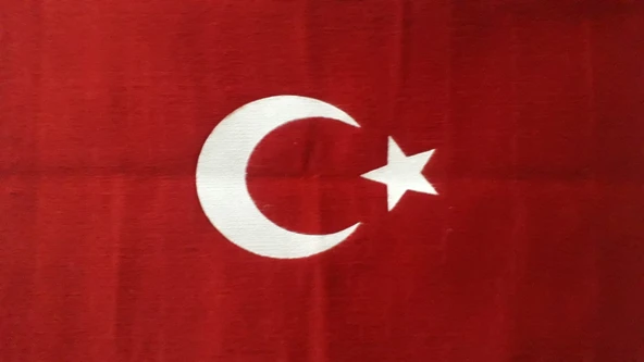 El dokuması tiftik türk bayrağı ürün görseli 1