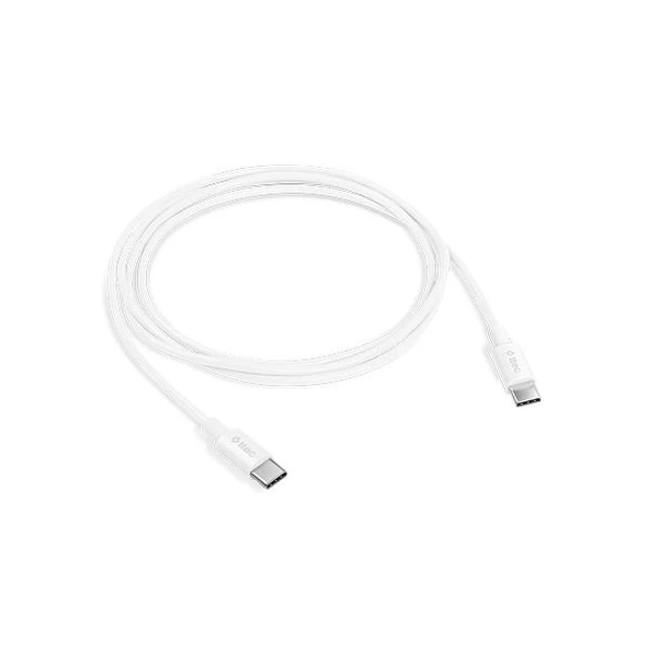 ttec USB-C - USB-C 120cm 60W PD/QC Hızlı Şarj/Data Kablosu Beyaz ürün görseli 1