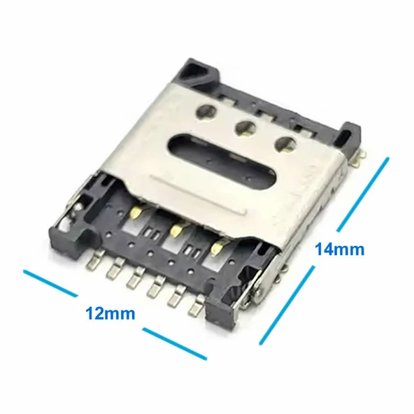 Nano Sim Kart Soket  Micro 6 Pin Açılabilir Kilitli Kapak Gsm Akıllı Saat Apple iPhone Cep Telefonu iPad GPS Navigasyon ürün görseli 1