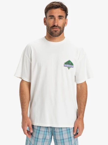 Quiksilver Crystal Jet Erkek Beyaz Tişört EQYZT08023 Beyaz ürün görseli 1