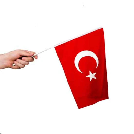 Sopalı Bez Bayrak Çıtalı Bayrak 20x30 cm - 1 Adet ürün görseli 1