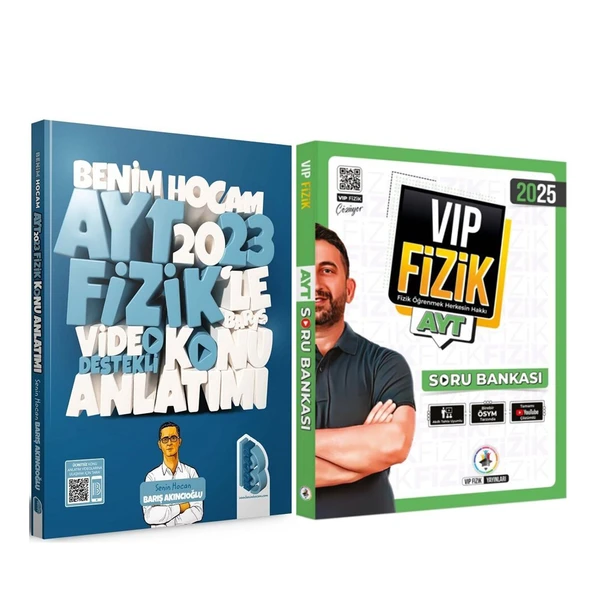 Benim Hocam 2023 AYT Fizik Konu ve KR Akademi Vip Soru Bankası Seti 2 Kitap ürün görseli 1