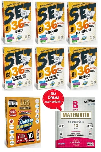 Sempatik 8.Sınıf 36 Haftalık Deneme Seti - 2025 LGS Genel Deneme 10 Yayın 10 Deneme ürün görseli 1
