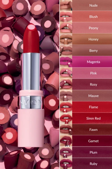 AVON Hydramatic Mat Ruj Peony - Resim 4