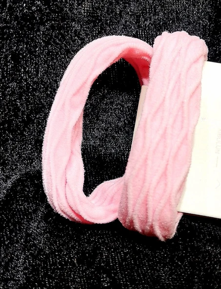 Monalisa Home Pembe Lüks Figürlü Renkli Lastik Toka ürün görseli 1