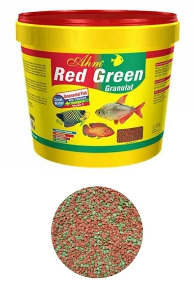 Ahm Red Green Karışık Granulat Ciklet Balığı Yemi 100 Gr ürün görseli 1