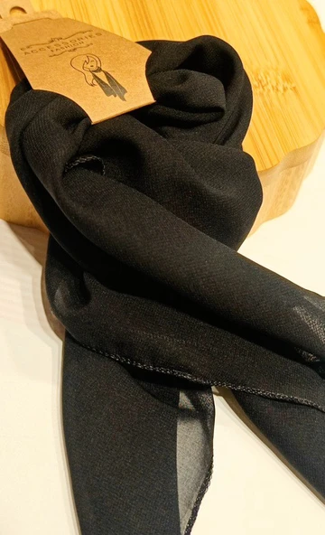Monalisa Home Lüks Siyah Gösterişli Saç Flar Bandana ürün görseli 1