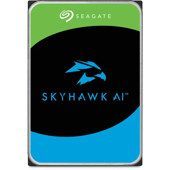 12 TB SEAGATE 3.5 SKYHAWK AI SATA 7200RPM 512MB 7/24 GUVENLIK ST12000VE003 (5 YIL RESMI DIST GARANTILI) ürün görseli 1