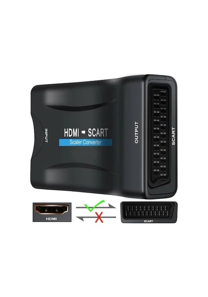 S Line Hdmi To Scart Av Çevirici Dönüştürücü Skart Convert ürün görseli 1