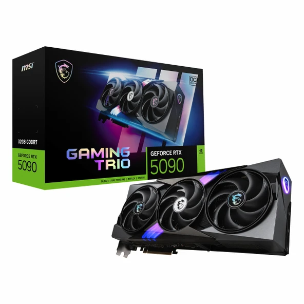 MSI Gaming Trio GeForce RTX 5090 OC 32GB GDDR7 512Bit HDMI/DP Ekran Kartı ürün görseli 1